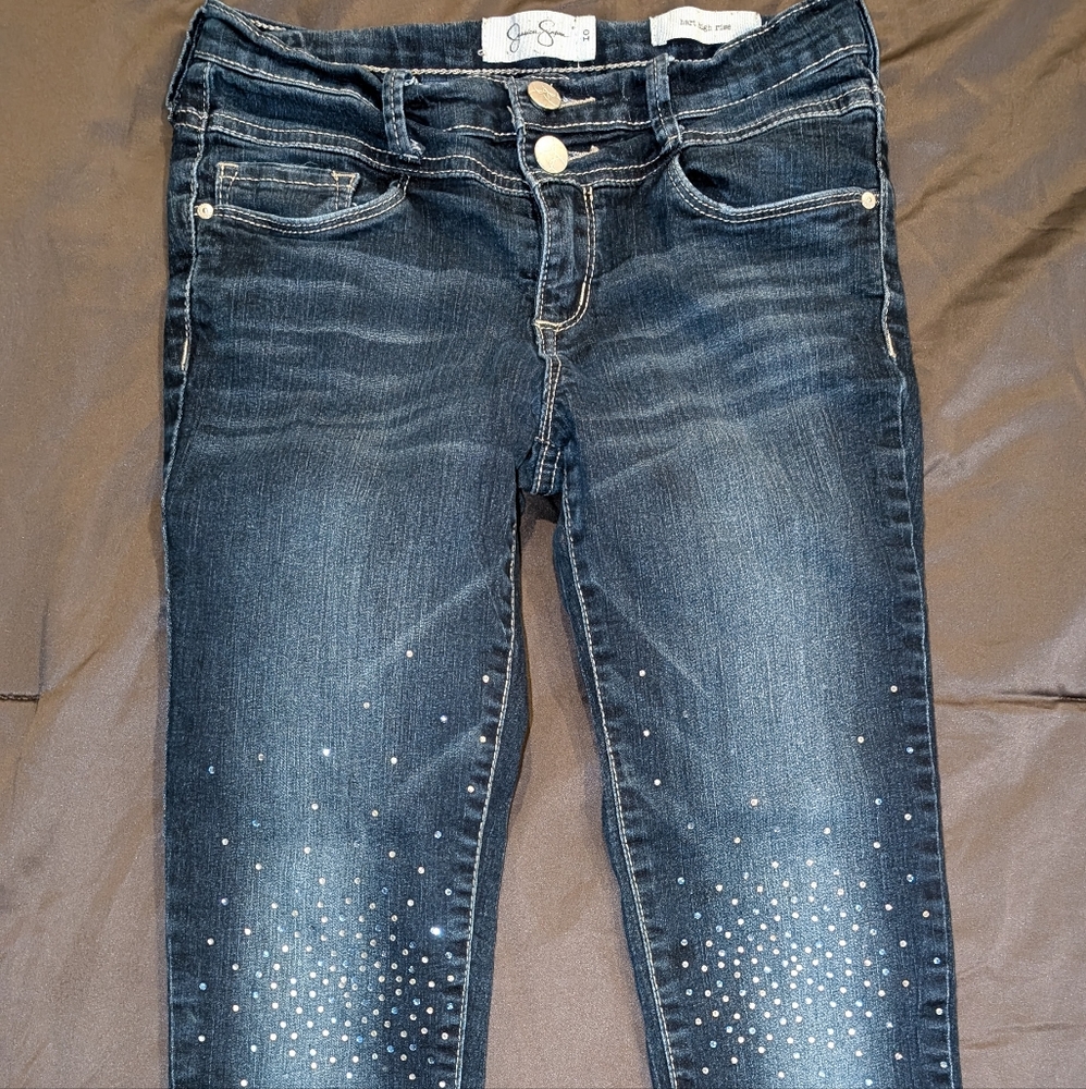 Girl blue jeans